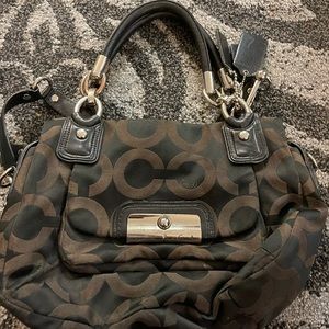 Coach print handbag
